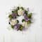 Nearly Natural; 24'' White & Purple Hydrangea with Berry Wreath; Category:Spring Floral Wreaths; Image:4